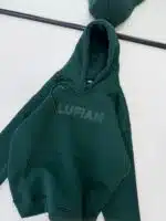 LFN Enjeksiyon Baskılı Kapşonlu Üç İplik  Sweatshirt – Yeşil - Görsel 3