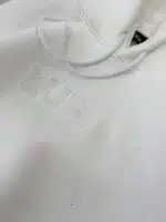 LFN Enjeksiyon Baskılı Kapşonlu Üç İplik  Sweatshirt – Beyaz - Görsel 4