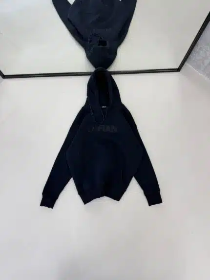 LFN Enjeksiyon Baskılı Kapşonlu Üç İplik  Sweatshirt – Lacivert