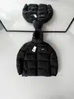 ST Kapşonlu Şişme Mont – Siyah