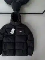 ST Kapşonlu Şişme Mont – Siyah - Görsel 4