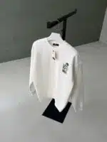 LFN Nakışlı Pıtcher Üç İplik Sweatshirt – Beyaz