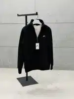 Premium İmzalı Seri Nakışlı Yarım Fermuarlı Sweatshirt – Siyah - Görsel 6