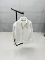 Premium İmzalı Seri Nakışlı Yarım Fermuarlı Sweatshirt – Beyaz - Görsel 6