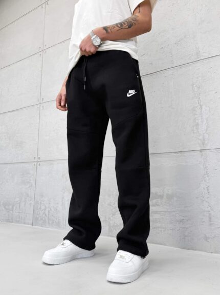 Tech Fleece 5.Th Lastikli Stoper Paça Baggy Eşofman – Siyah
