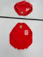 VNS Kabartma Sırt Baskılı Üç İplik Sweatshirt - Açık Kırmızı