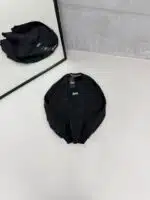 ST Nakışlı Yıkamalı Üç İplik Sweatshirt – Siyah