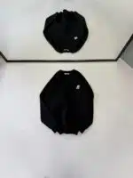 M Enjeksiyon Baskılı Üç İplik Sweatshirt – Siyah