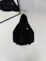 THE NF Kabartma Sırt Baskılı Kapşonlu Üç İplik  Sweatshirt – Siyah - Görsel 3