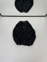PRD Çelik Arma Yıkamalı Üç İplik Sweatshirt – Siyah