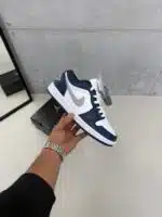 Air Jordan 1 Low - Lacivert/ Beyaz - Görsel 5