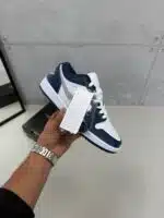 Air Jordan 1 Low - Lacivert/ Beyaz - Görsel 4