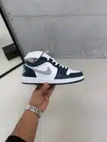 Air Jordan 1 Low - Lacivert/ Beyaz - Görsel 3