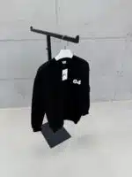 Premium Shootingstar64 Kabartma Baskılı Sweatshirt – Siyah