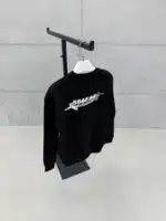 Premium Shootingstar64 Kabartma Baskılı Sweatshirt – Siyah - Görsel 4