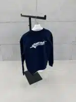 Premium Shootingstar64 Kabartma Baskılı Sweatshirt – Lacivert - Görsel 4