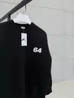 Premium Shootingstar64 Kabartma Baskılı Sweatshirt – Siyah - Görsel 3