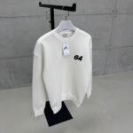 Premium Shootingstar64 Kabartma Baskılı Sweatshirt – Beyaz