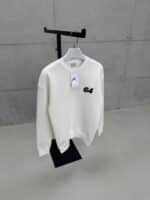 Premium Shootingstar64 Kabartma Baskılı Sweatshirt – Beyaz
