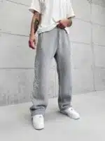 Premium GhettoBoys Büyük Baskılı Stoper Paça Baggy Eşofman – Gri