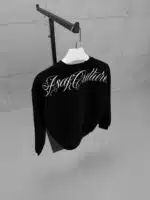 Premium GhettoBoys Büyük Baskılı Sweatshirt – Siyah - Görsel 3