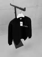 Premium GhettoBoys Büyük Baskılı Sweatshirt – Siyah