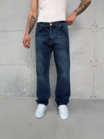 Premium İmzalı Seri Baggy Pantolon - Lacivert Tint Kar Kimyasal Bıyık 2012 - Görsel 3
