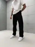 Premıum İmzalı Seri Baggy Jean - Siyah - Görsel 3