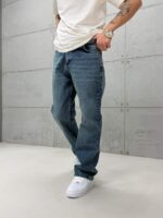 Premıum İmzalı Seri Baggy Jean - Taşlamalı Y.Mavi