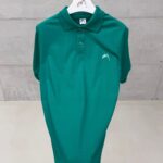 Premium İmzalı Seri Nakış Detaylı Regular Fit Polo Yaka Tshirt - Emerald Yeşil