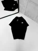 4SFCULT. Sırt Kabartma Baskı Detaylı Bisiklet Yaka Tshirt - Siyah - Görsel 2