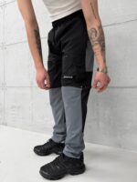 4SF Erkek Modüler&Dayanıklı 2'si 1 Arada Outdoor Trekking Pantolon - Gri / Siyah - Görsel 5