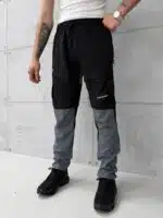 4SF Erkek Modüler&Dayanıklı 2'si 1 Arada Outdoor Trekking Pantolon - Gri / Siyah - Görsel 2