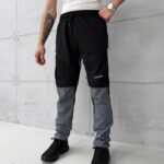 4SF Erkek Modüler&Dayanıklı 2'si 1 Arada Outdoor Trekking Pantolon - Gri / Siyah