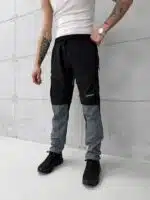 4SF Erkek Modüler&Dayanıklı 2'si 1 Arada Outdoor Trekking Pantolon - Gri / Siyah