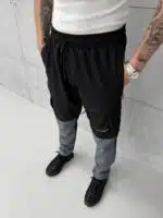 4SF Erkek Modüler&Dayanıklı 2'si 1 Arada Outdoor Trekking Pantolon - Gri / Siyah - Görsel 3