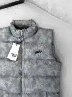 ST Nakış Detaylı Yıkamalı Yelek - Gri - Görsel 3