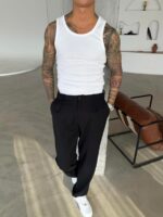 Basic Premium İmzalı Fitilli Atlet - Beyaz - Görsel 4