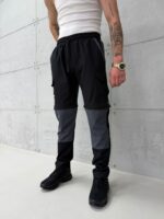 CLMB Erkek Modüler&Dayanıklı 2'si 1 Arada Outdoor Trekking Pantolon - Gri / Siyah - Görsel 5