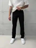 Premium İmzalı Black Pro Regular Fit Pantolon - Siyah - Görsel 3