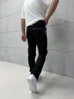 Premium İmzalı Black Pro Regular Fit Pantolon - Siyah - Görsel 4