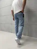 Premium İmzalı Black Pro Regular Fit Pantolon - Mavi - Görsel 4