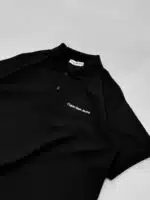 CK Nakış Detaylı Polo Yaka Tshirt - Siyah - Görsel 3