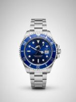 Premium İmzalı Submarine Saat-Blue