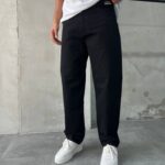 Premıum İmzalı Seri Baggy Jean – Kömür Siyah