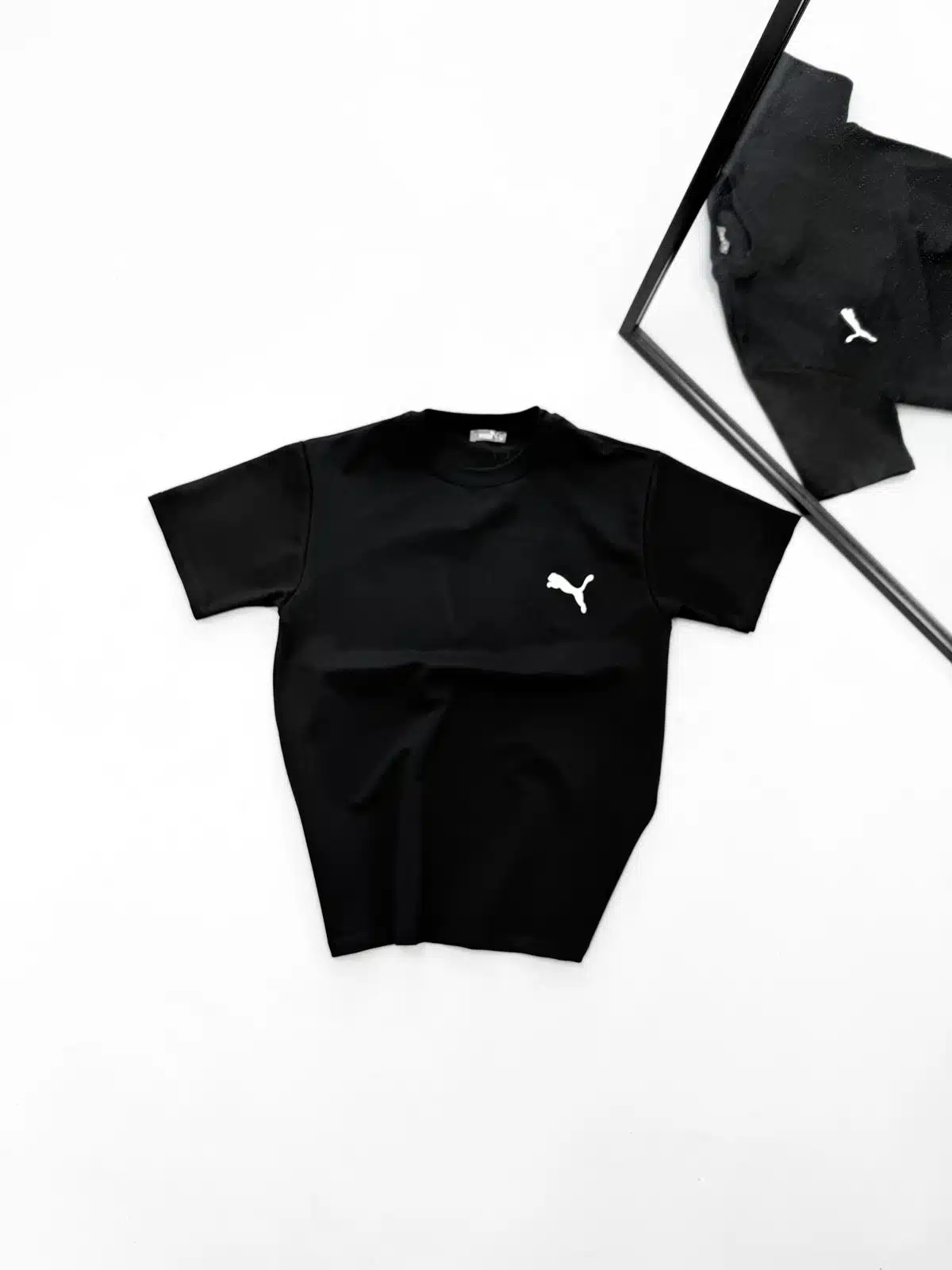 WhatsApp Image 2026-02-25 at 19.46.34 (1) PM Sırt Baskılı Bisiklet Yaka Tshirt-Siyah - Görsel 1