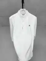 CK Nakış Detaylı Doubleface Gömlek - Beyaz