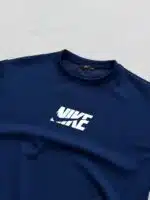 NK Kabartma Baskılı Bisiklet Yaka Tshirt - Lacivert - Görsel 3