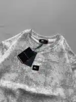 TM Yıkamalı Bisiklet Yaka Tshirt-Beyaz - Görsel 3