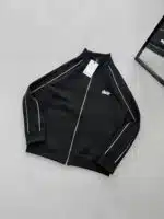 ST Baskılı Şerit Detaylı Ceket -Siyah - Görsel 3